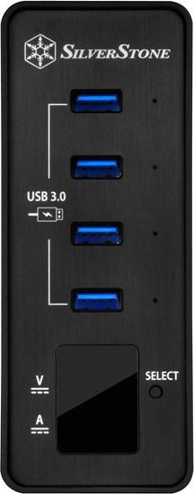 Actual product image Silverstone EP03 - Hub - 4 x SuperSpeed USB 3.0 (USB-C, 4 ports)