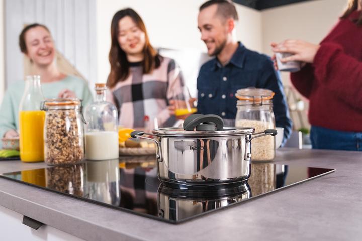 Actual product image Tefal TEF pot set 6 pcs. (Pot, Stainless steel, 16 x 25.50 cm)