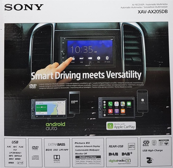 Produktbild Sony Xav-Ax205db (Android Auto, Apple Carplay)