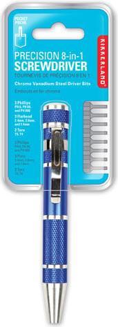 Actual product image Kikkerland PRECISION 8-IN-1 SCREWDRIVER ASSORTED (CD34-A) Assorted
