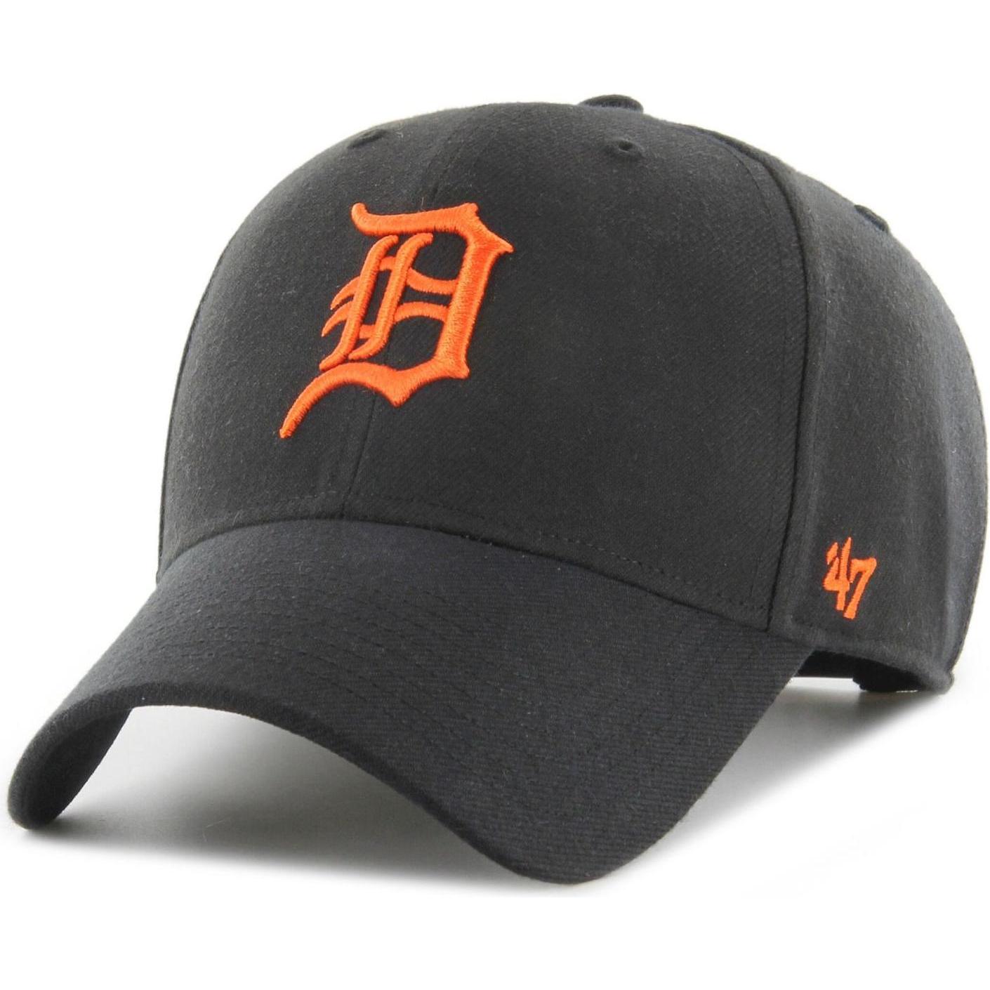 47 Brand, Herren, Cap, MLB Detroit Tigers, Schwarz
