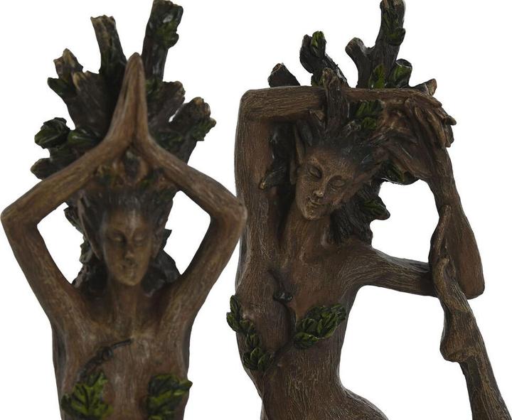 Image du produit Esprit Deko-Figur Home Braun Yoga Indianer 13 x 6 x 16 cm (2 Stück)