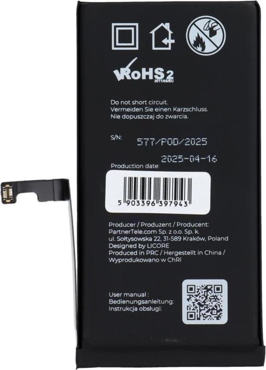 BlueStar Battery Licore LICORE battery for IPHONE 15 3349 mAh