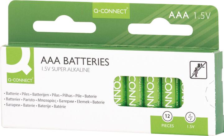 Produktbild Q-Connect Batterien Alkaline (12 Stk., AAA, 1150 mAh)