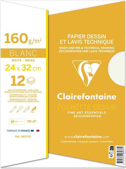 Actual product image Clairefontaine Art lessons (160 g/m², 600 x)