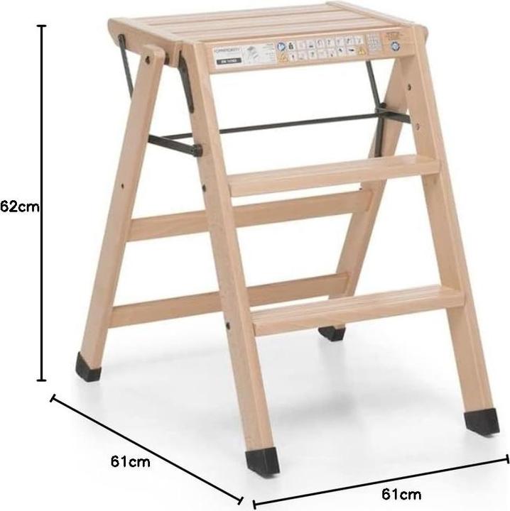 Immagine prodotto Foppapedretti TIALZO Scala pieghevole Naturale