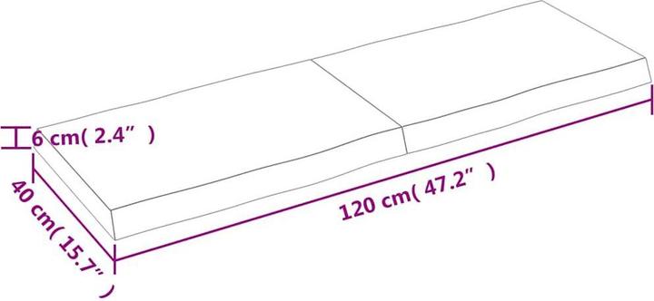 Produktbild VidaXL Nili (120 x 40 x 6 cm)