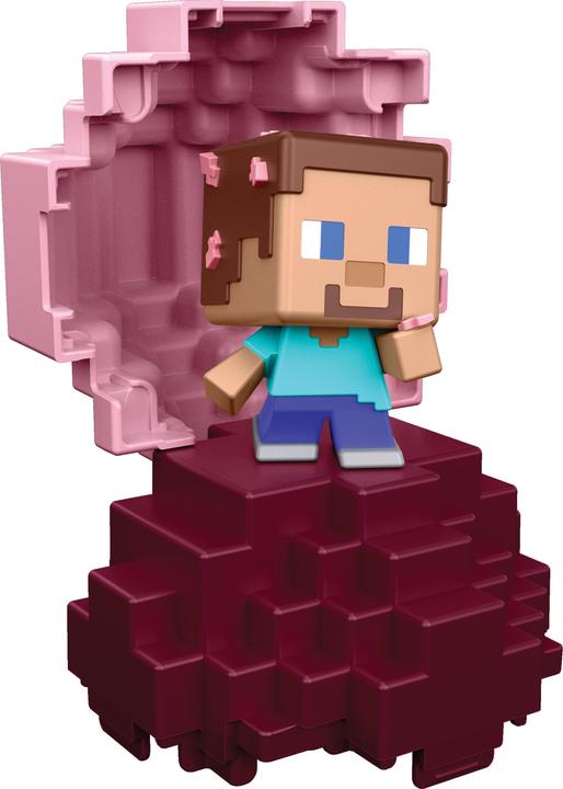 Actual product image Mattel Minecraft Mini Mode Spawn Egg with Mini Figure, Cherry Blossom, 1.5-inch Toy (Characters May Vary)