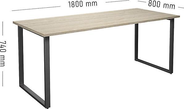 Image du produit kaiserkraft Table polyvalente DUO-O (1800 x 800 x 740 mm)