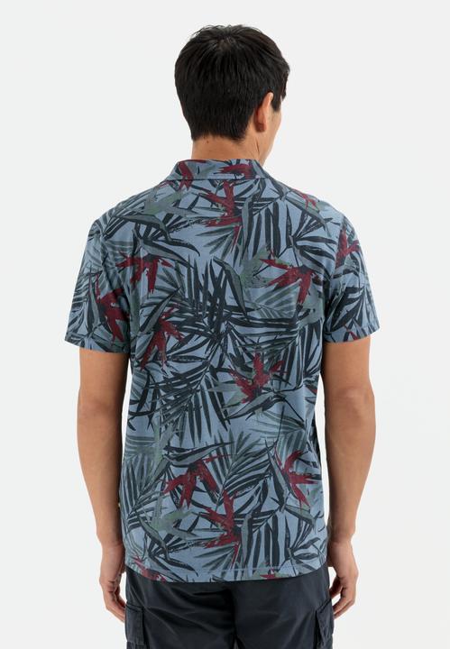 Produktbild Camel Active Kurzarm Poloshirt mit Allover Print (M)