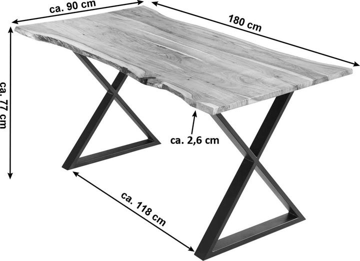 Actual product image SAM Kasimir (180 x 90 x 77 cm)