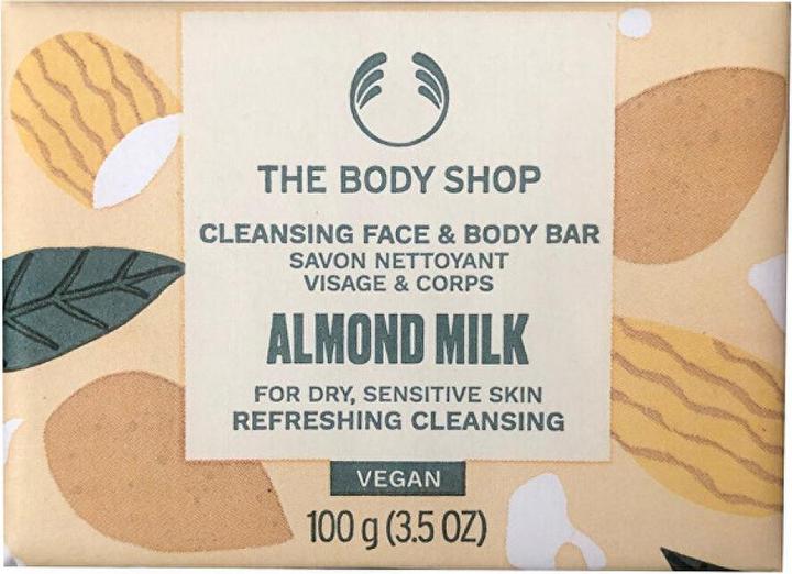 The Body Shop Almond Milk Cleansing Face & Body Soap (Facial cleansing wipes, 100 g)