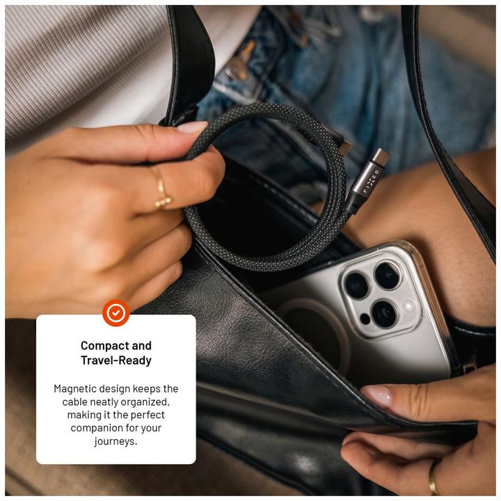 Image du produit Fixed Magnetisches Ladekabel USB-C auf USB-C 2m 240W (2 m, USB 2.0, 240 W)