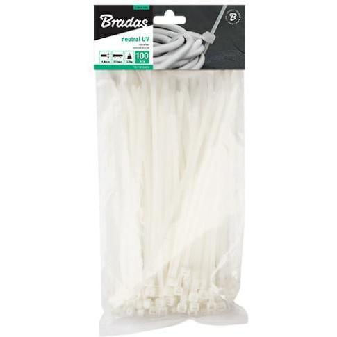 Bradas, Fascette, 10 x Fascette stringitubo in acciaio inox Morsetti per tubi 25-40 mm Farfalla senza cacciavite (450 mm, 100 pz.)