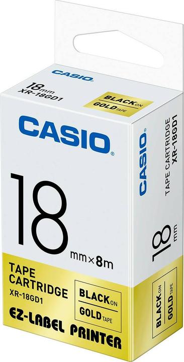 Actual product image Casio XR-18GD1 Polyethylene terephthalate (PET) (1.80 cm, Gold)