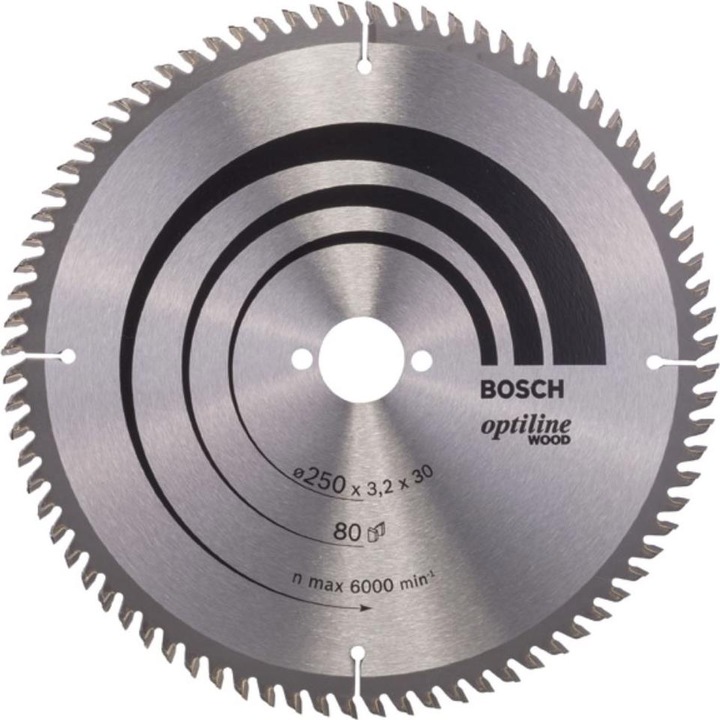Bosch Professional Zubehör PRO Wood Kreissägeblatt, 250 x 3.2 x 30 mm