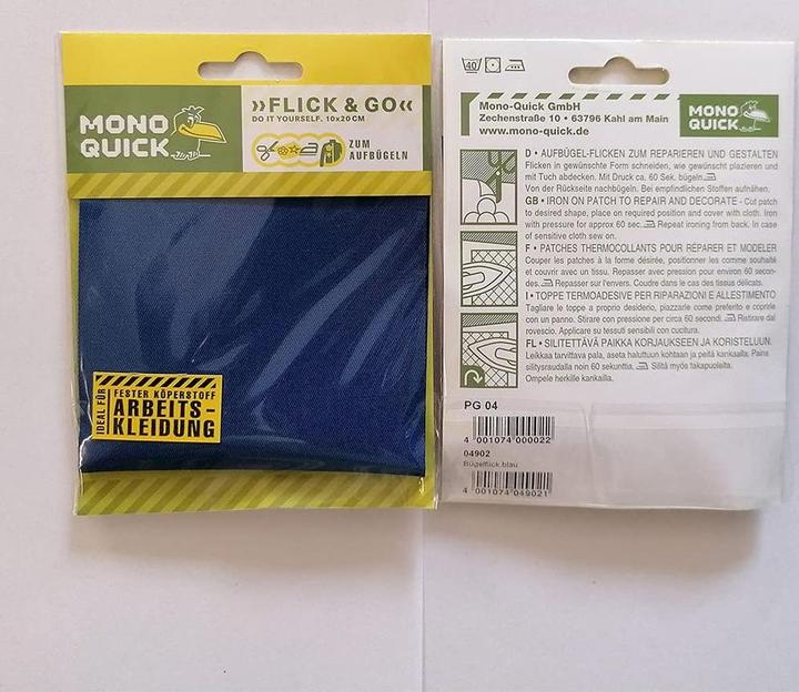Image du produit Mono Quick Patch à repasser "Extra fort (1 pcs, 20 x 10 cm)