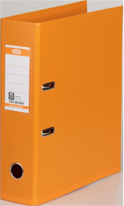 Actual product image Elba Folder "Strong Line", A4, spine width: 80 mm, orange PP plastic cover, sturdy edge protec (A4+, 80 mm, 1 pcs.)