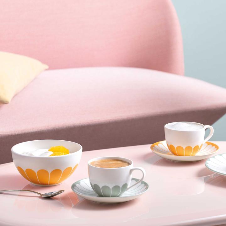 Produktbild Villeroy & Boch Fleur Couleur Kaffeetassen mit Untertassen (160 ml, 6 x)