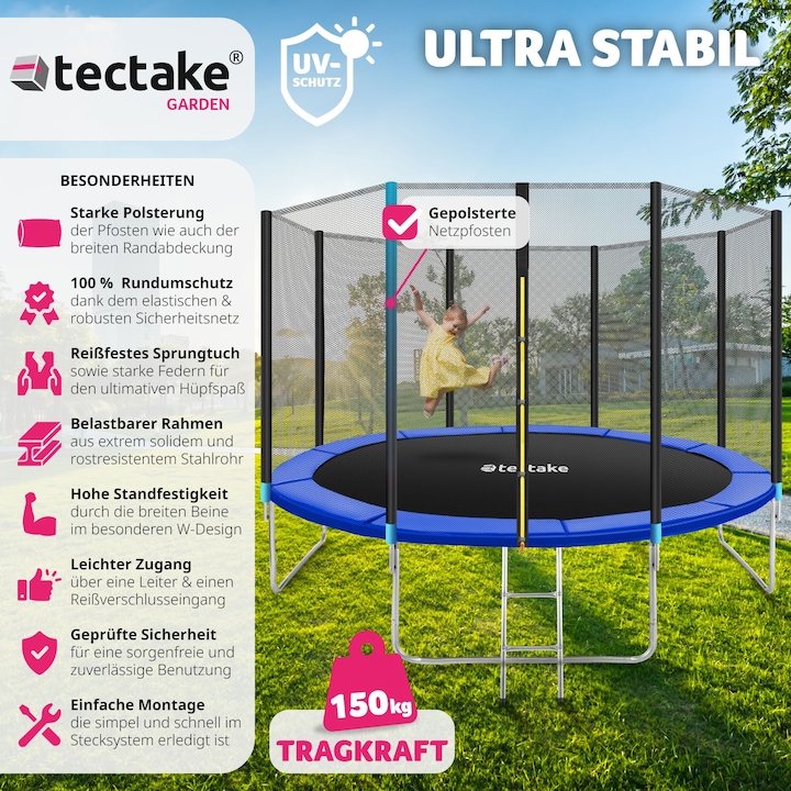 Image du produit tectake Trampoline de jardin (396 cm)