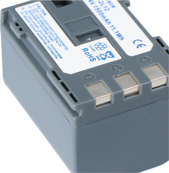 Actual product image AccuCell Battery suitable for Canon BP-2L12, BP-2L13, BP-2L14, 1500mAh (Camera battery)