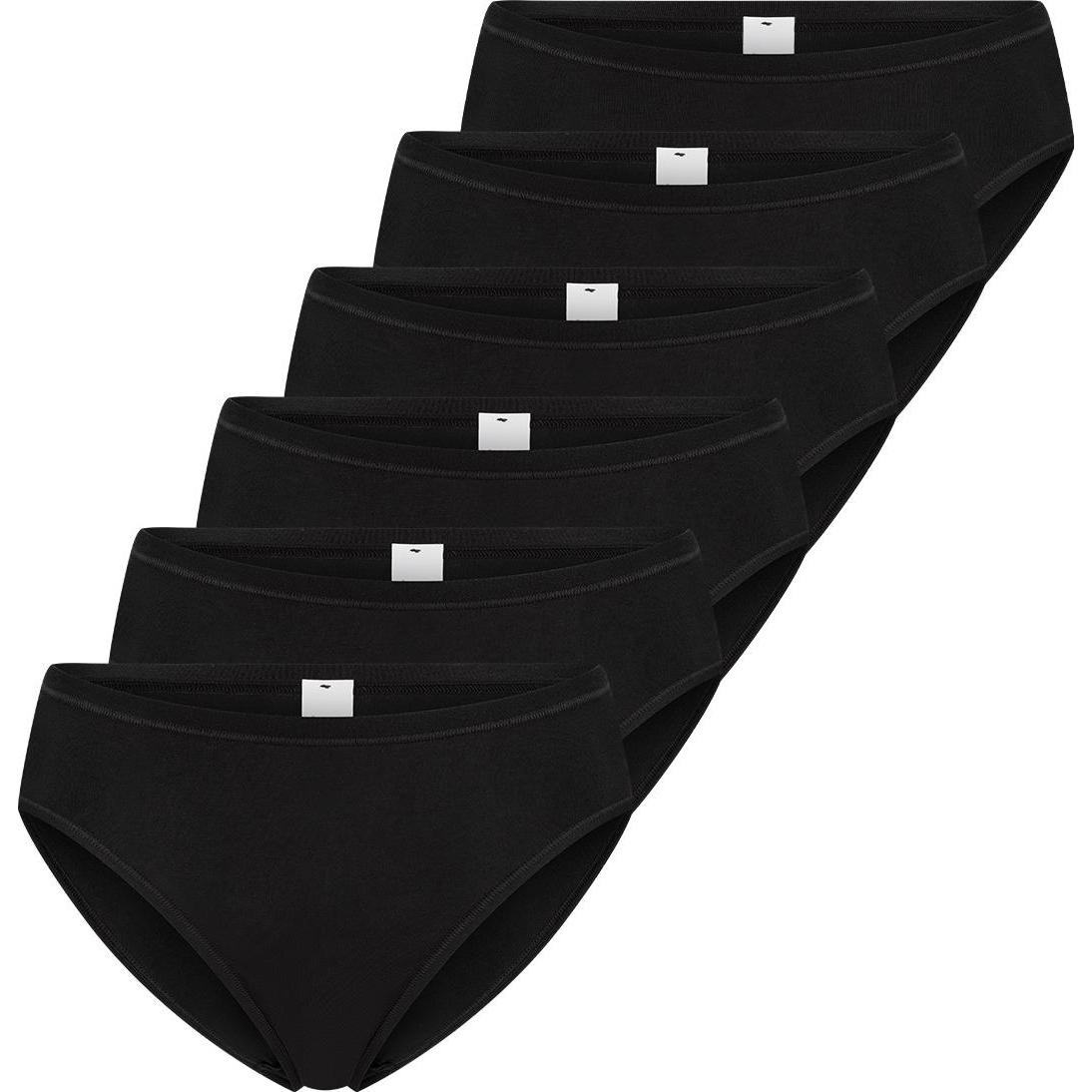Sloggi, Damen, Unterhosen, 6er Pack GO Daily Cotton Tai Slip, Schwarz, (M, 6er Pack)