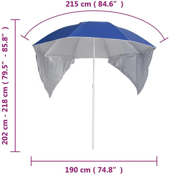 Actual product image vidaXL Strandschirm (1.90 m)