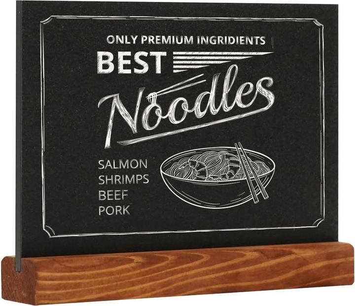 Produktbild Europel Kreidetafel Tischaufsteller, DIN A5 quer, natur