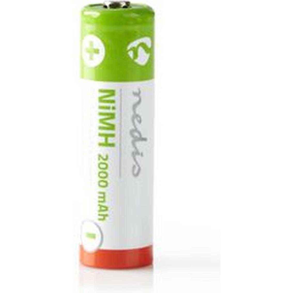 Nedis Batteria NI-MH ricaricabile AA - 1,20 V - NiMH - AA - Ricaricabile - 2000 mAh - precaricata (4 pz., AA, 2000 mAh), Batterie + pile