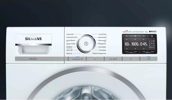 Immagine prodotto Siemens iQ800 WM6HXE90CH (10 kg, A sinistra, Spina CH)