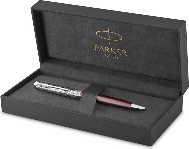 Immagine prodotto Parker Biros Sonnet Premium Metal & C.C. sw M (Acciaio inossidabile, Rosso, 1 x)