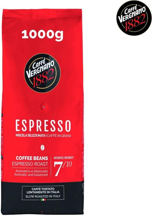 Image du produit Caffè Vergnano bar à espresso (1000 g, Torréfaction foncée)