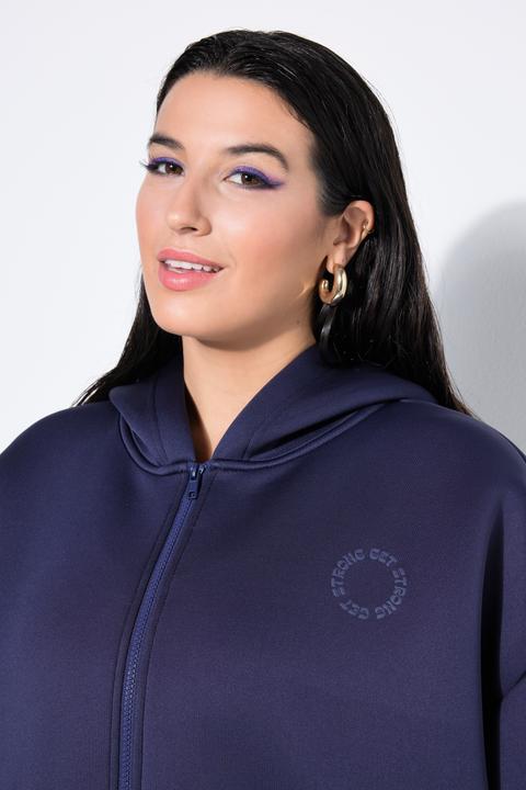 Produktbild Studio Untold Scuba-Jacke, Oversize Shape, Kapuze, toniger Print (56)