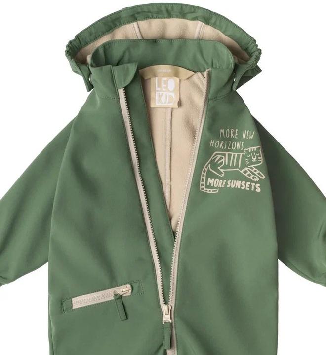 Actual product image Leokid Overall softshell 92 - 98 cm (2 - 3 y), "Tiger Mood" (104)