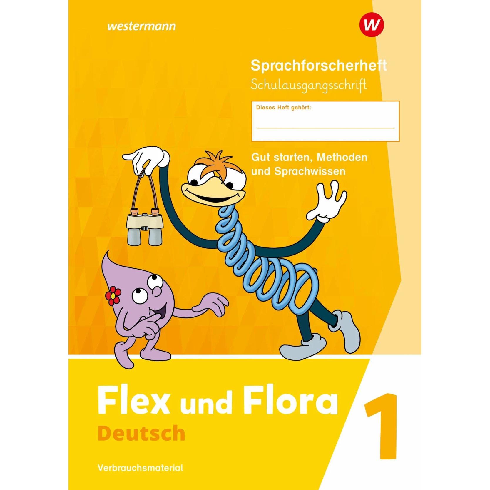 Flex und Flora. Sprachforscherheft (Schulausgangsschrift) Verbrauchsmaterial, Schulbücher