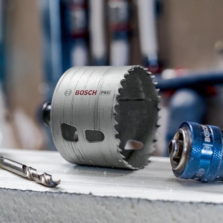 Produktbild Bosch Professional Zubehör PRO Multi Material PC Plus Lochsägen-Set, 14-tlg. (19 mm, 22 mm, 25 mm, 29 mm, 35 mm, 38 mm, 44 mm, 51 mm, 57 mm, 64 mm, 76 mm)