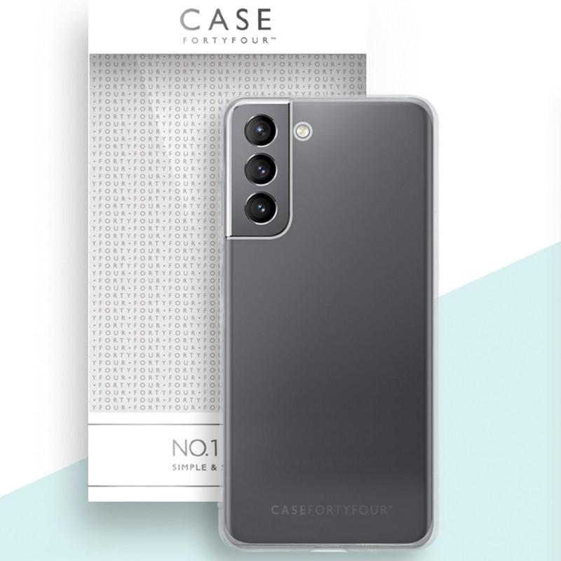 Case FortyFour Soft-Cover No.1 transparent (Samsung Galaxy S21 FE), Smartphone Hülle, Transparent