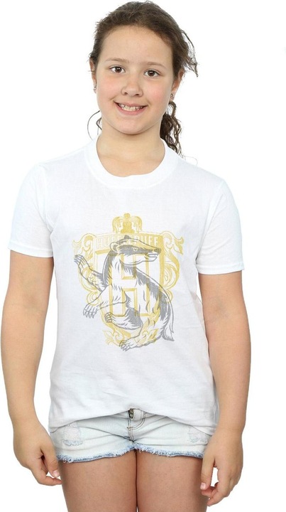 Immagine prodotto Hufflepuff Badger Crest Maglietta Ragazze (152, 158)