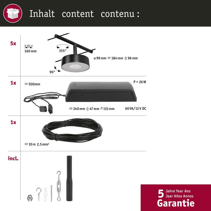 Actual product image Paulmann Wire System Circle (400 lm)