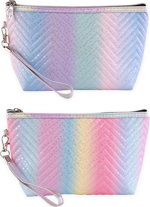 Accentra Kosmetiktasche / Kulturbeutel mit Farbverlaufprint