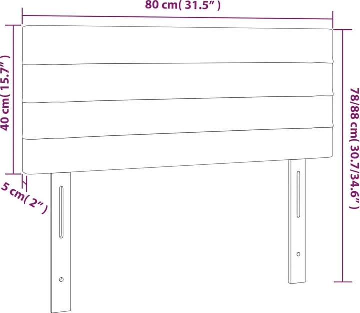 Produktbild VidaXL Daria (80 x 5 x 88 cm)