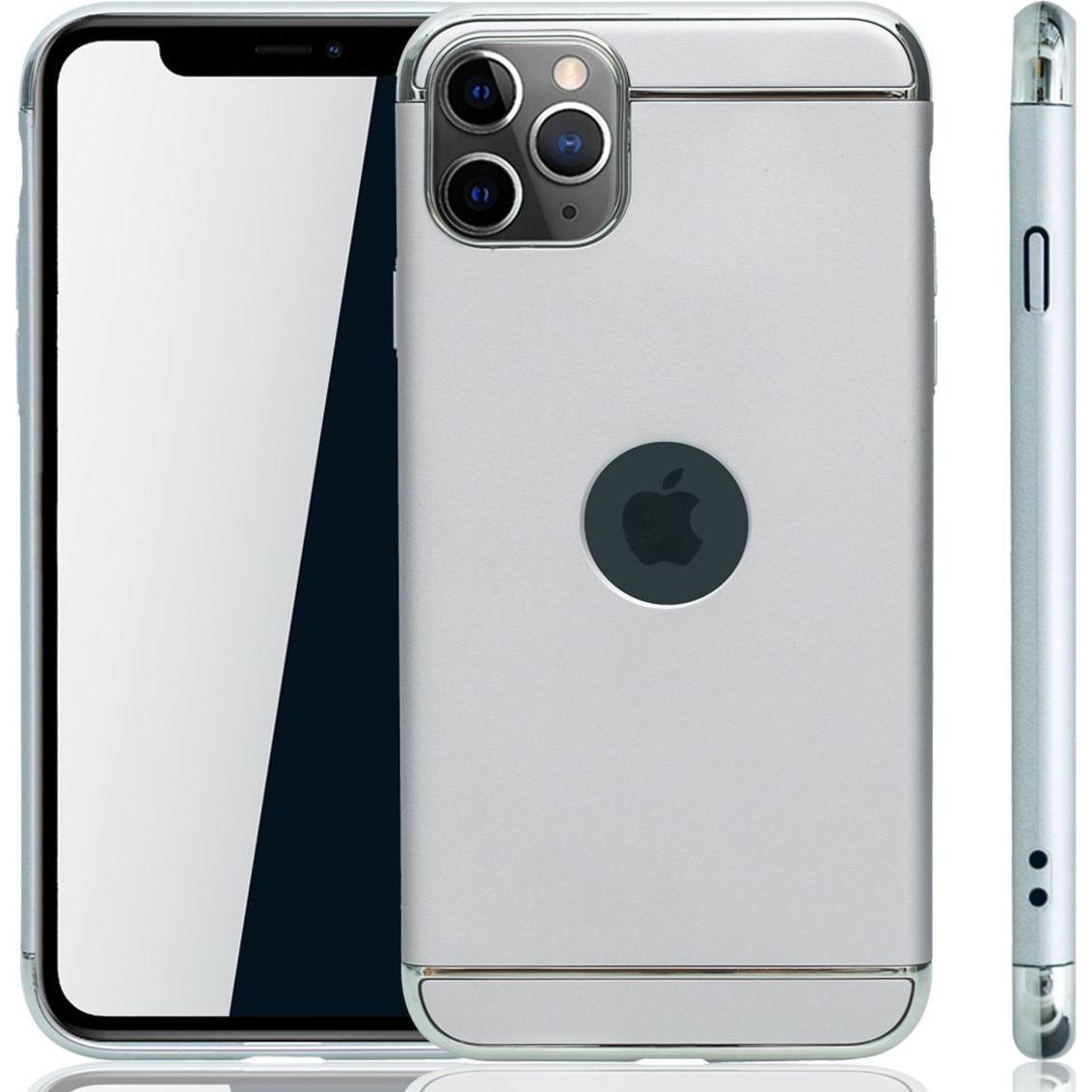 König Design Apple iPhone 11 Pro Max Hülle Case Handy Cover Schutz Tasche Schutzhülle Silber (Apple iPhone 11 Pro Max), ...