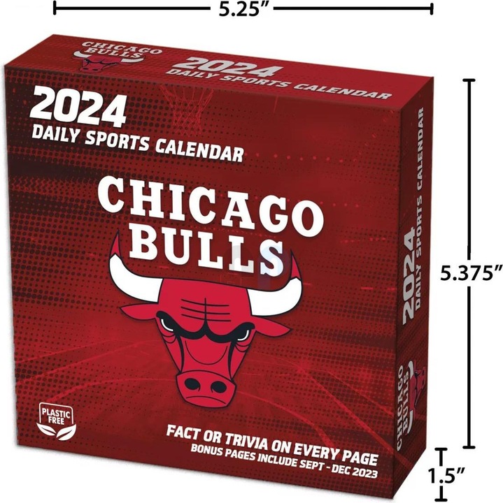 Immagine prodotto NBA - Chicago Bulls - Calendario giornaliero a strappo in scatola2024 (Inglese, Tedesco, Francese, Italiano, Spagnolo)
