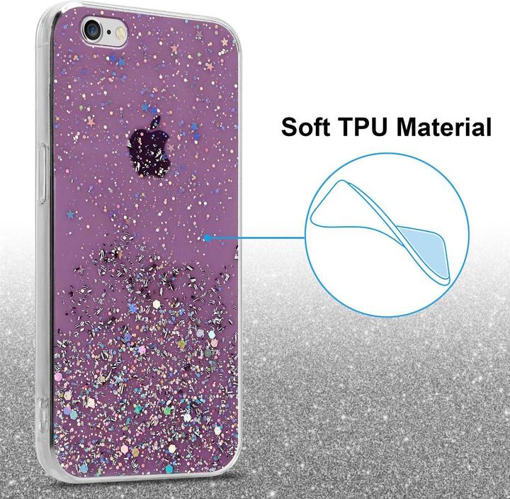 Actual product image Cadorabo TPU cover sparkling glitter (Apple iPhone 6)