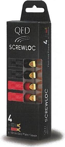 Actual product image QED Screwloc Spade ABS4 - Pack of 4