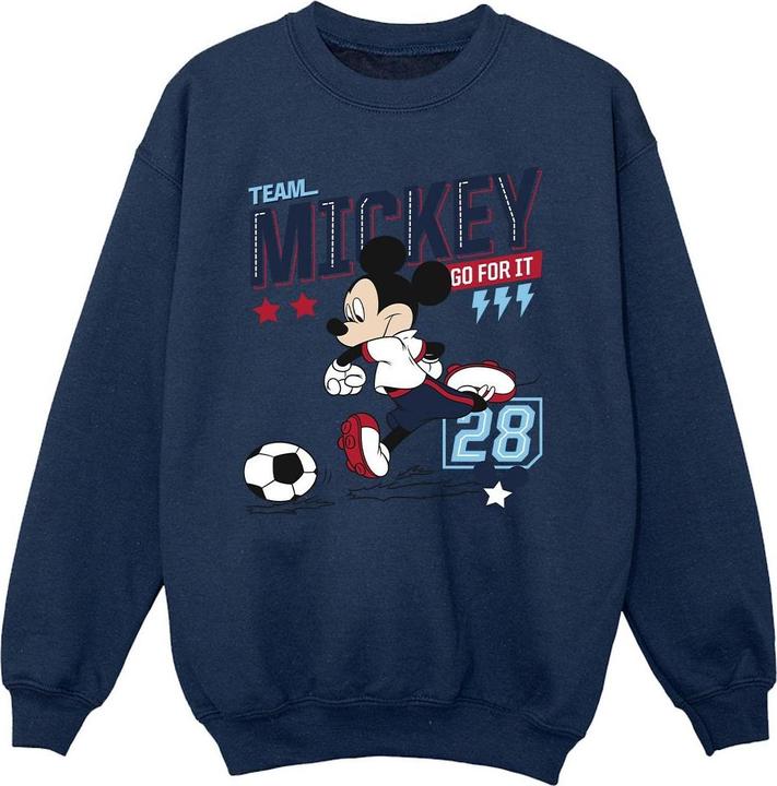 Actual product image Disney Girls Mickey Mouse Team Mickey Football Sweatshirt (104)