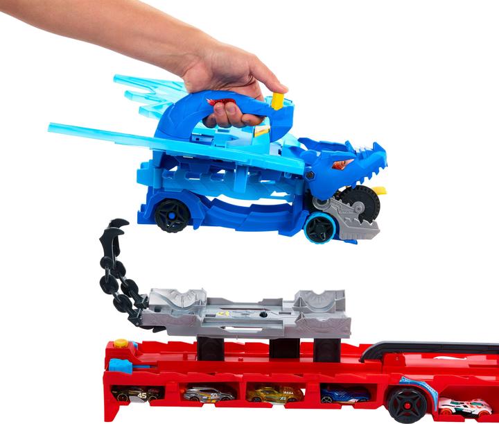 Actual product image Hot Wheels City Ultimativer 2-in-1 Drachen Transporter