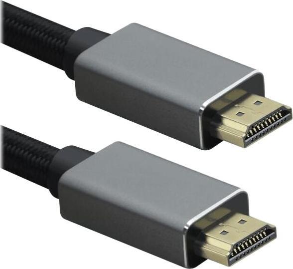 Produktbild Helos Anschlusskabel, HDMI Stecker/Stecker, PREMIUM 8K, 2,0m, schwarz HDMI 2.0 Stecker/Stecker, PREMIUM (2 m)