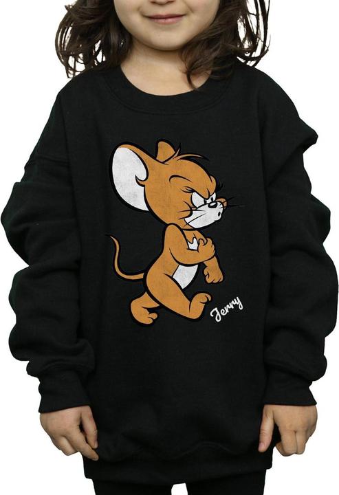 Actual product image Tom & Jerry Girls Angry Mouse Cotton Sweatshirt (152)