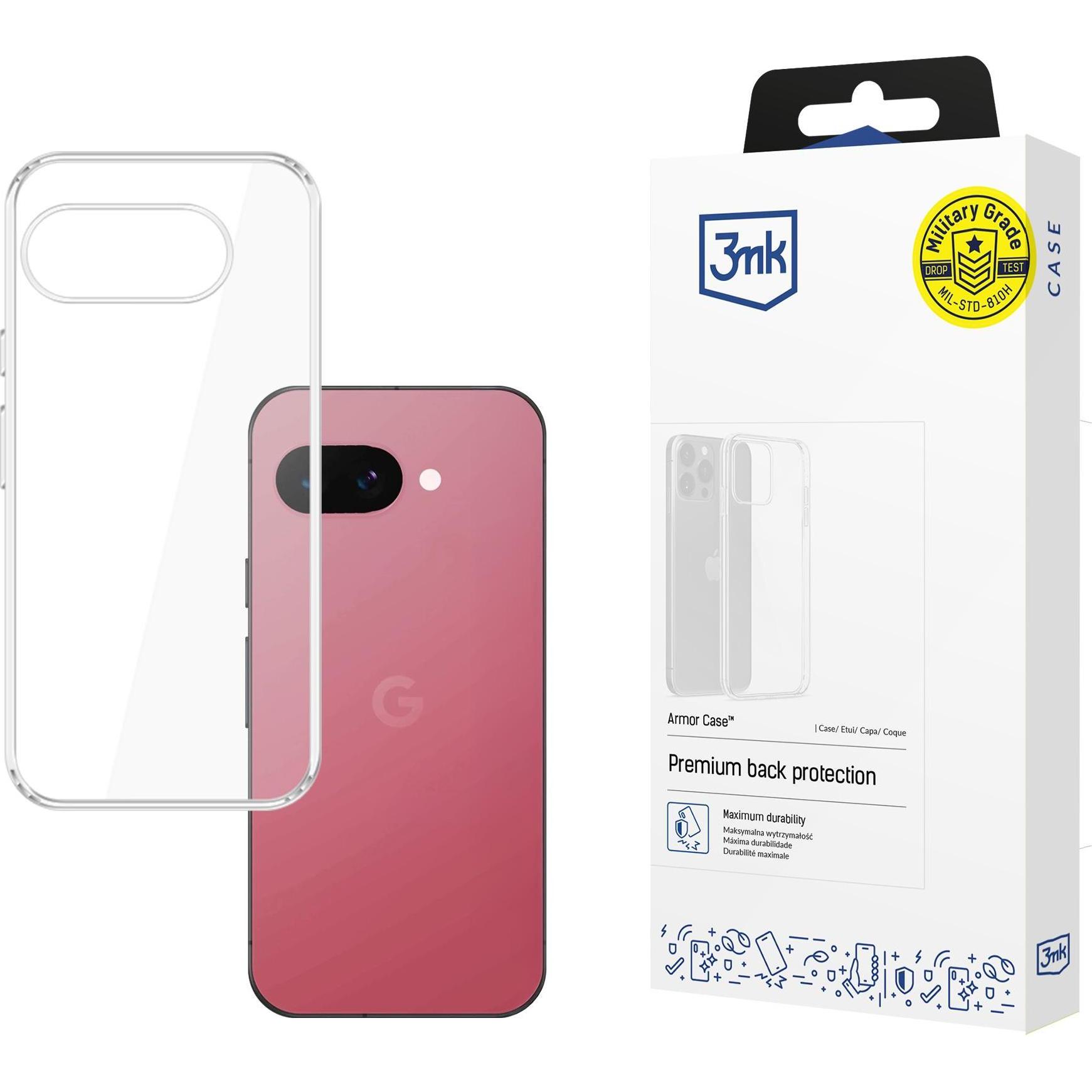 3Mk Trasparente Armor Case For Google Pixel 9A - Transparent (Google Pixel 9A), Cover Smartphone,